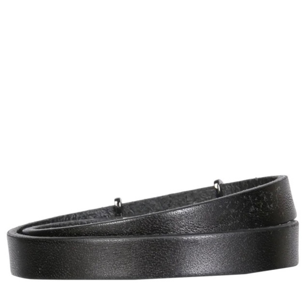 NEW YSL Opyum Leather Unisex double wrap luxury bracelet M - Picture 8 of 9